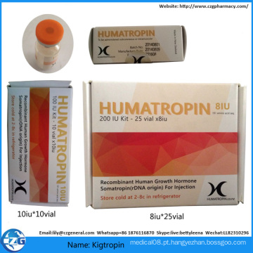Esteróides de 191AA Gh Jin, Hyg, Kig, hormona 8iu / 10iu / 12iu / 15iu de Humatropin